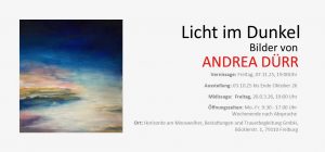 Flyer Ausstellung LICHT IM DUNKEL