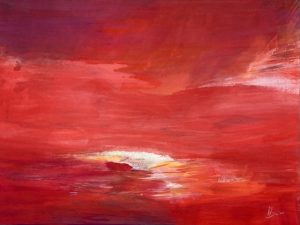 Feuerland / 80x60 cm
